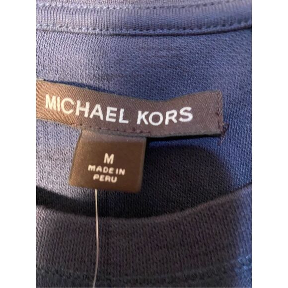 NWT, Michael Kors, men’s midnight, blue, long sleeve sweatshirt, size medium - Picture 6 of 6